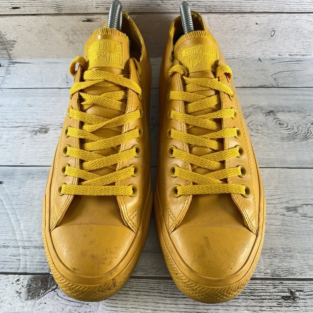 Converse Shoes Unisex Mens 9 Womens 11 Yellow Rubber All Star Rain Gear Low Top